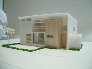 岐阜　FrameWork設計事務所　七郷の家　西中島の家　建築模型